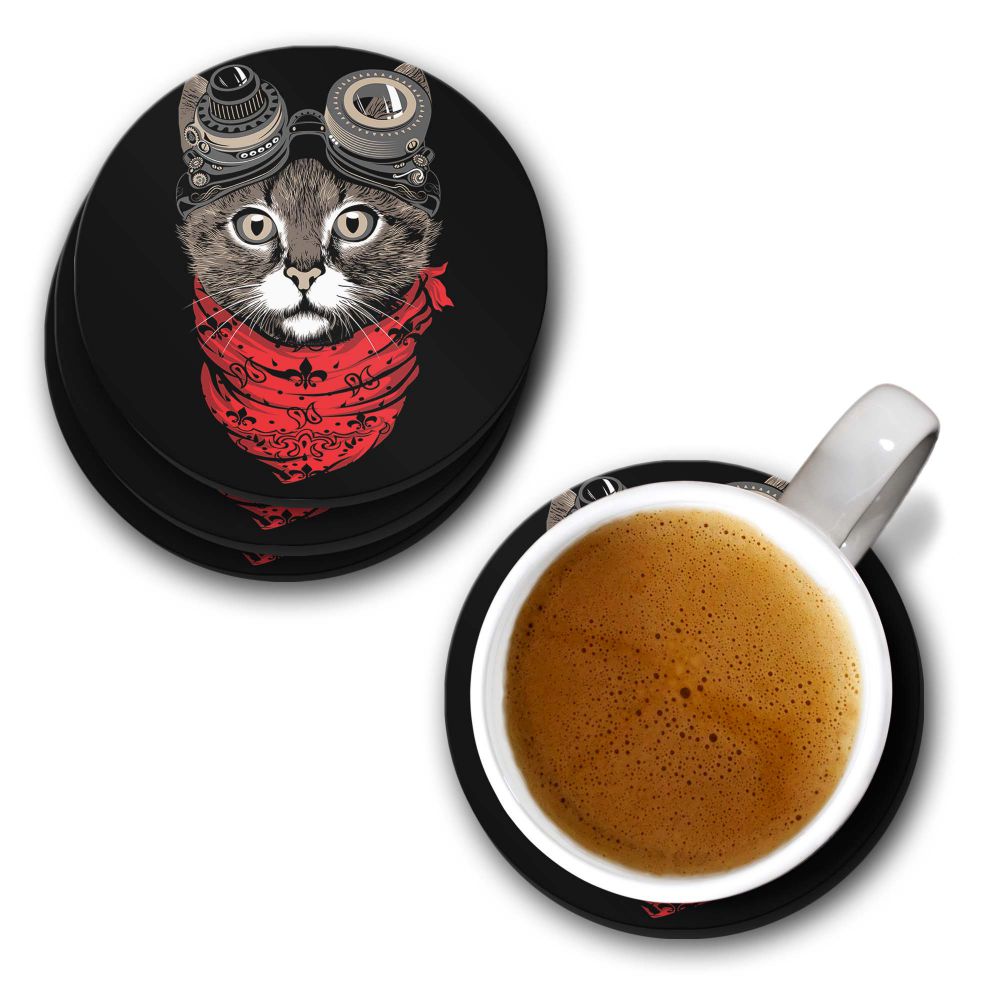 Cute Cat Coasters - corporate gift by YuBingo