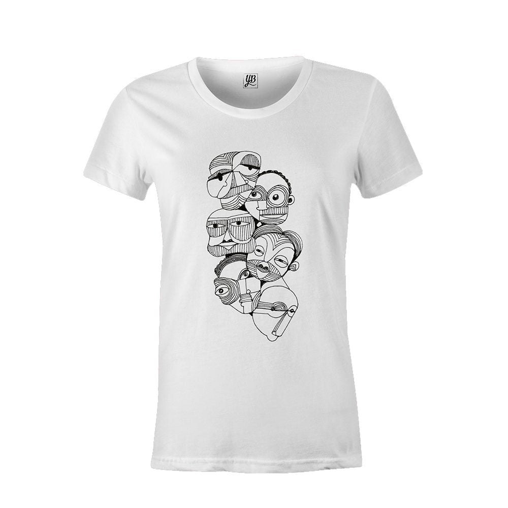 Face on face Women T-Shirt - corporate gift by YuBingo