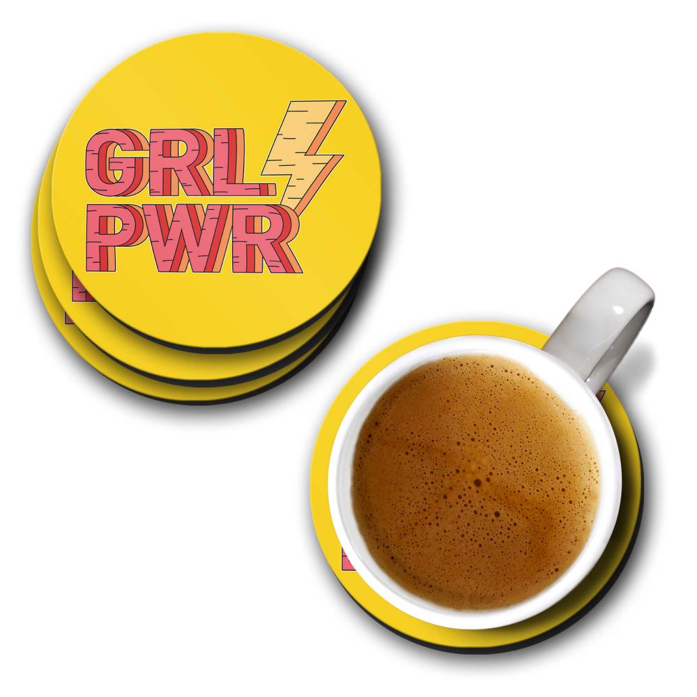 Girl Power Coasters - corporate gift by YuBingo