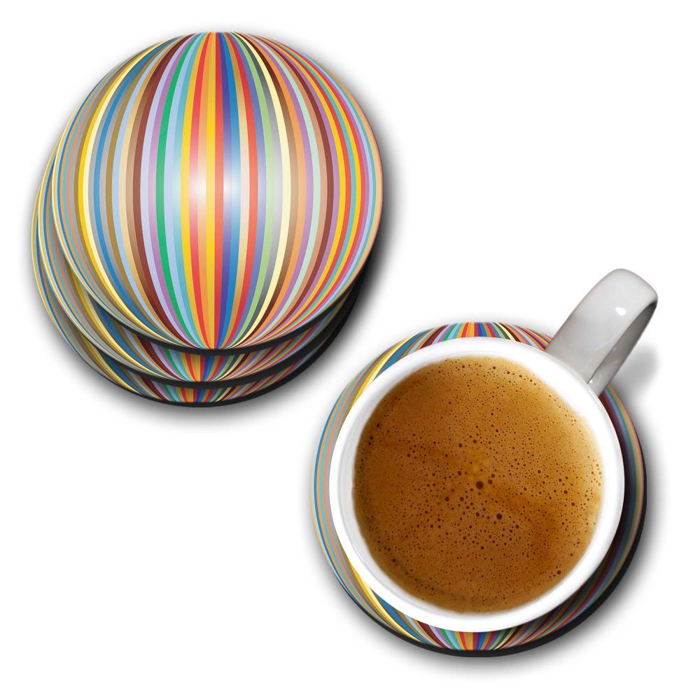 Multicolor Pattern Coasters - corporate gift by YuBingo