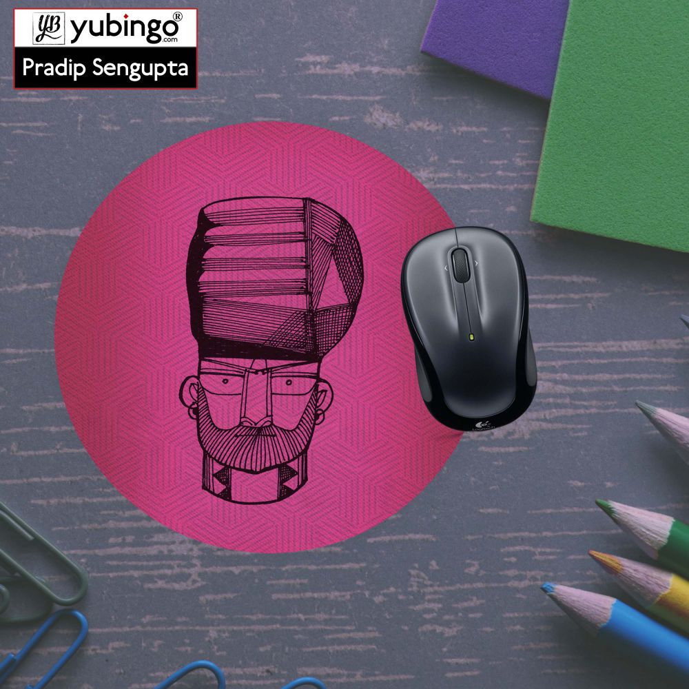 Intense look Mouse Pad (Round) - product image 5