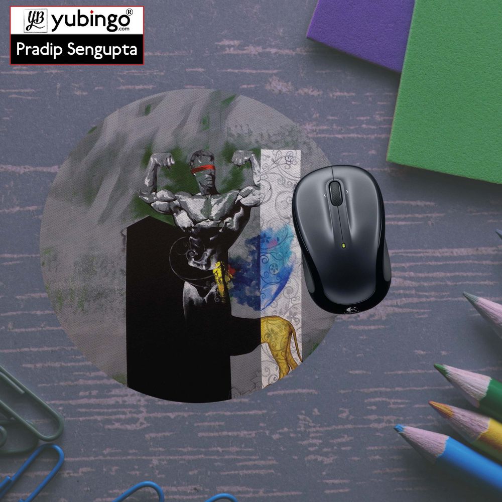 Leo The Great Mouse Pad (Round) - product image 5
