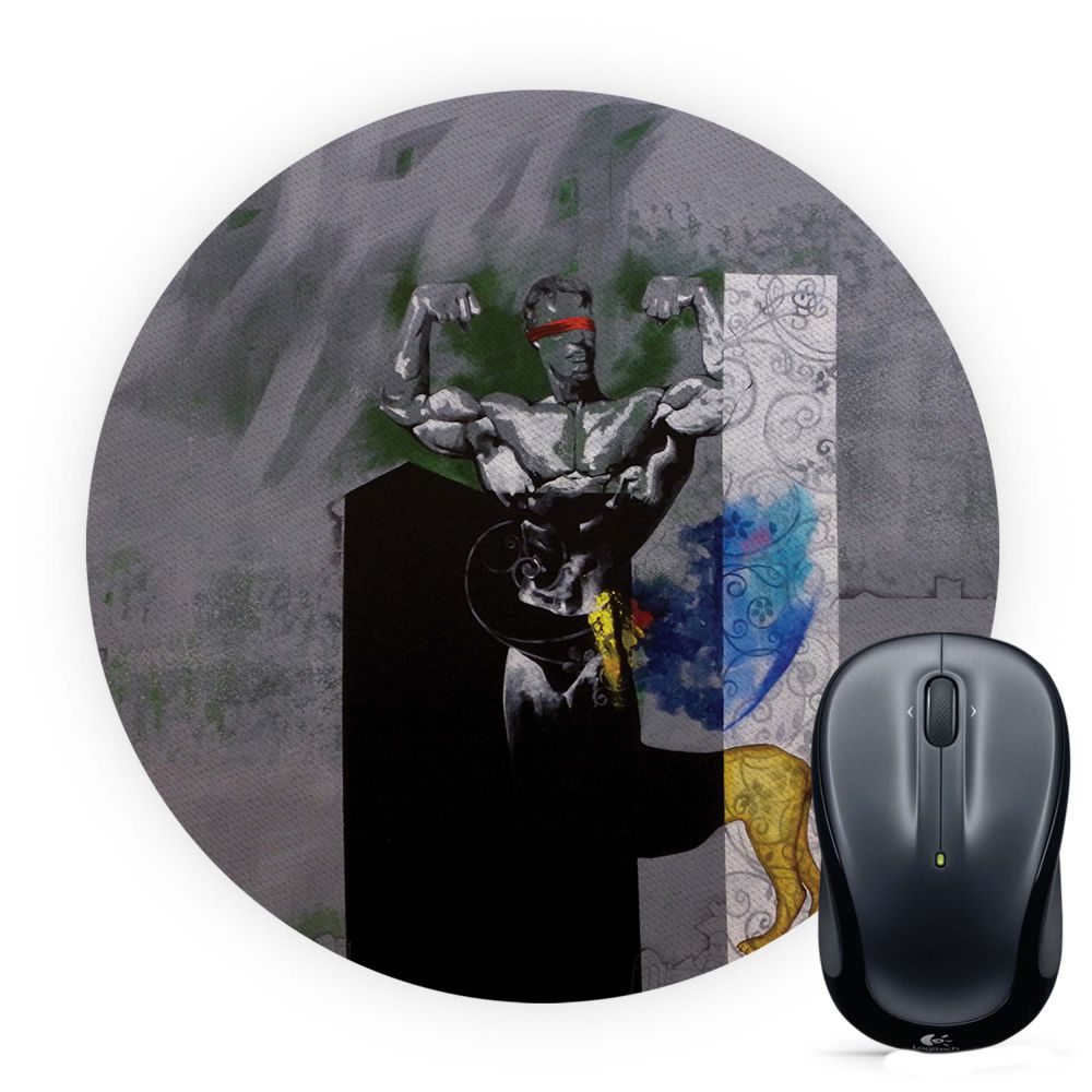 Leo The Great Mouse Pad (Round) - corporate gift by YuBingo