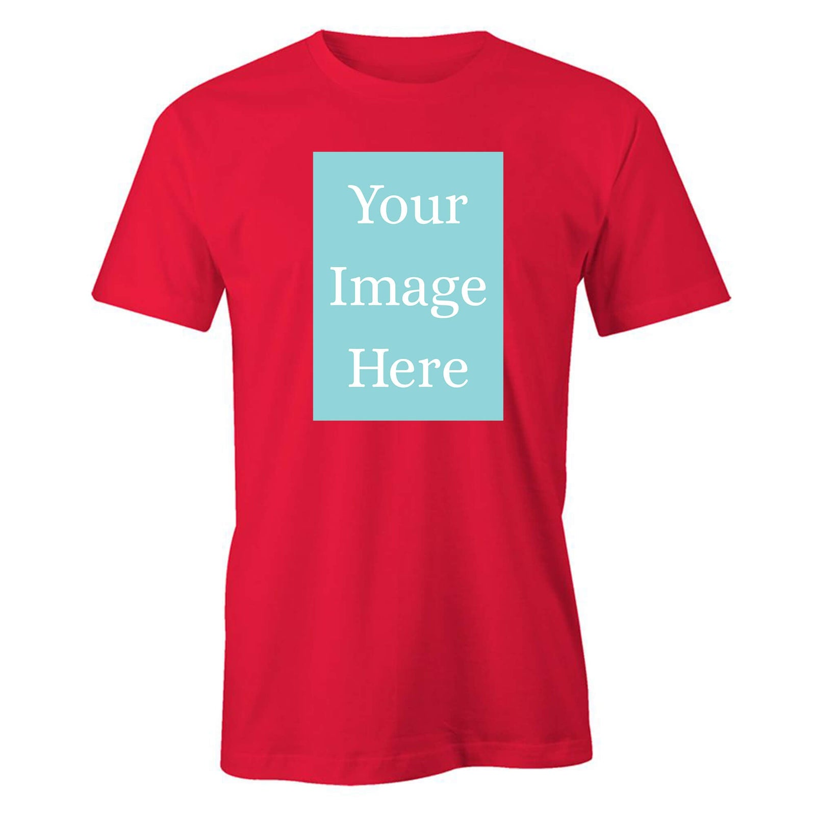 Red Customised Men's T-Shirt - Front Print - corporate gift by YuBingo