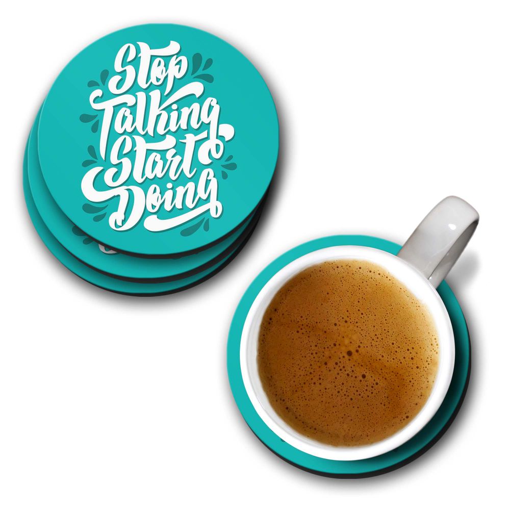 Stop Talking Coasters - corporate gift by YuBingo