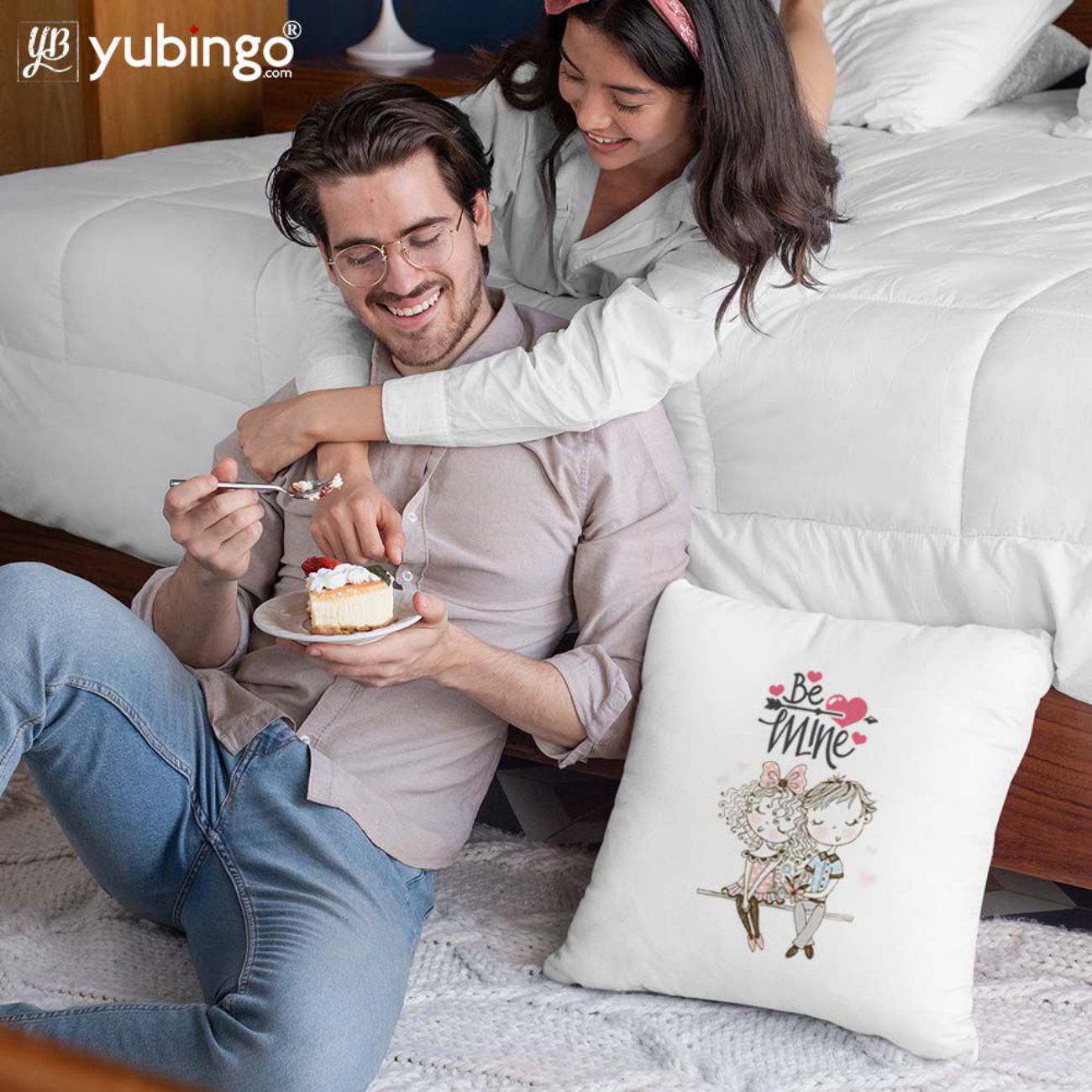 Be Mine Only Cushion, Coffee Mug with Coaster and Keychain - product image 2