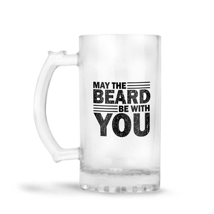 Beard Be with You Beer Mug - corporate gift by YuBingo