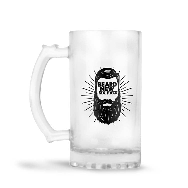 Beard New Six Pack Beer Mug - corporate gift by YuBingo