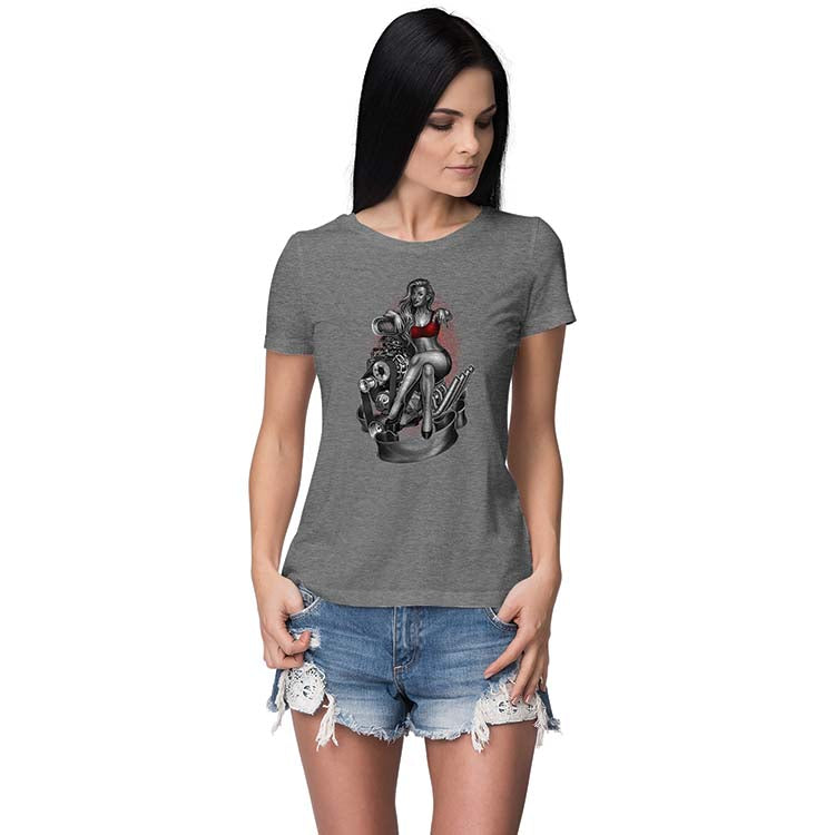 Beauty On Engine Women T-Shirt - product image 2