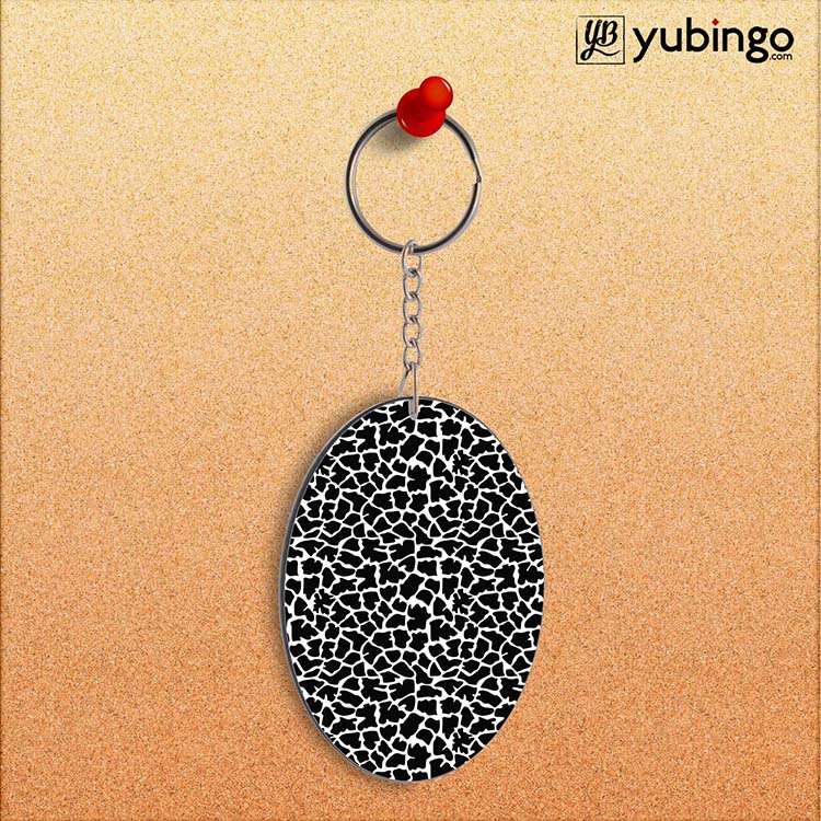 Animal Pattern Oval Key Chain - product image 2