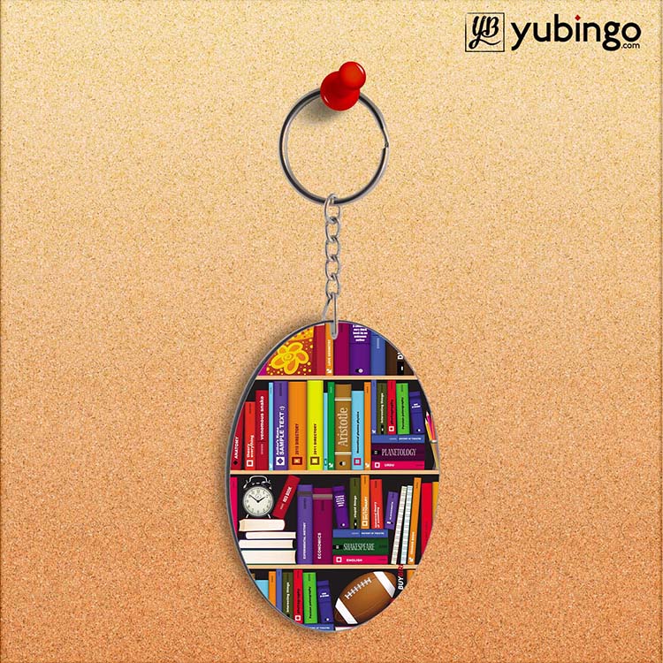 Books Oval Key Chain - product image 2