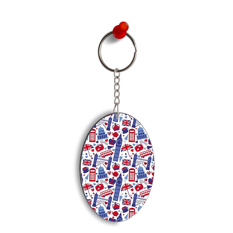 London Oval Key Chain - corporate gift by YuBingo