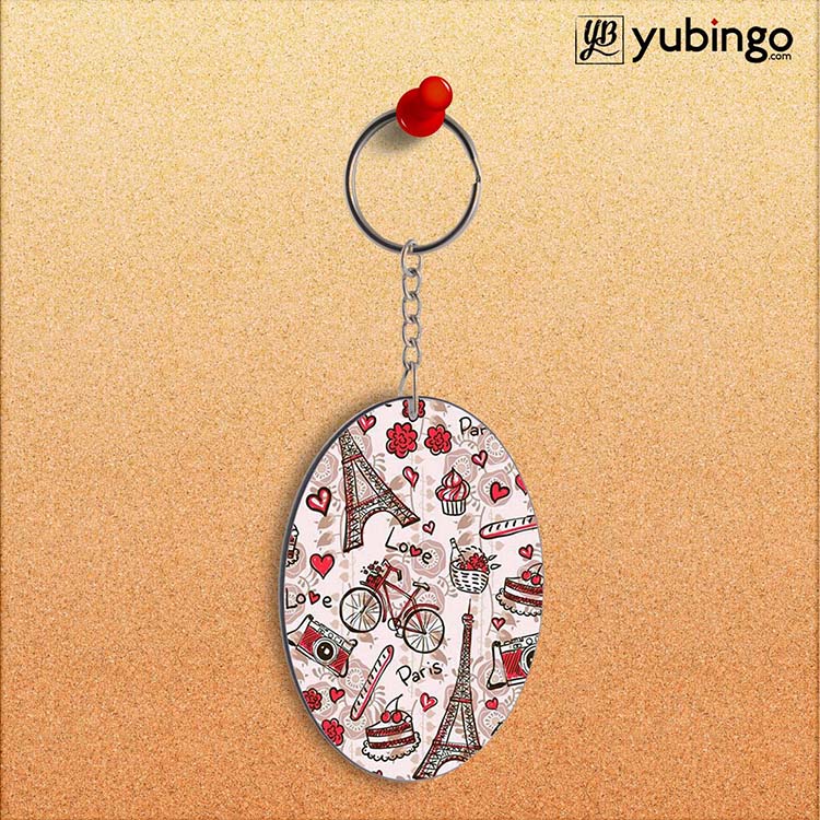 Love In Paris Oval Key Chain - product image 2