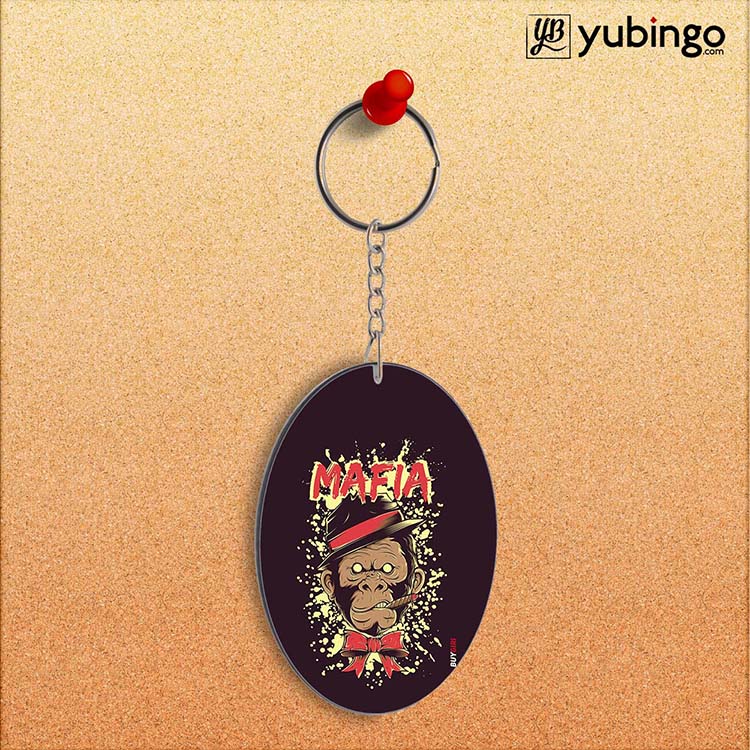 Mafia Monkey Oval Key Chain - product image 2