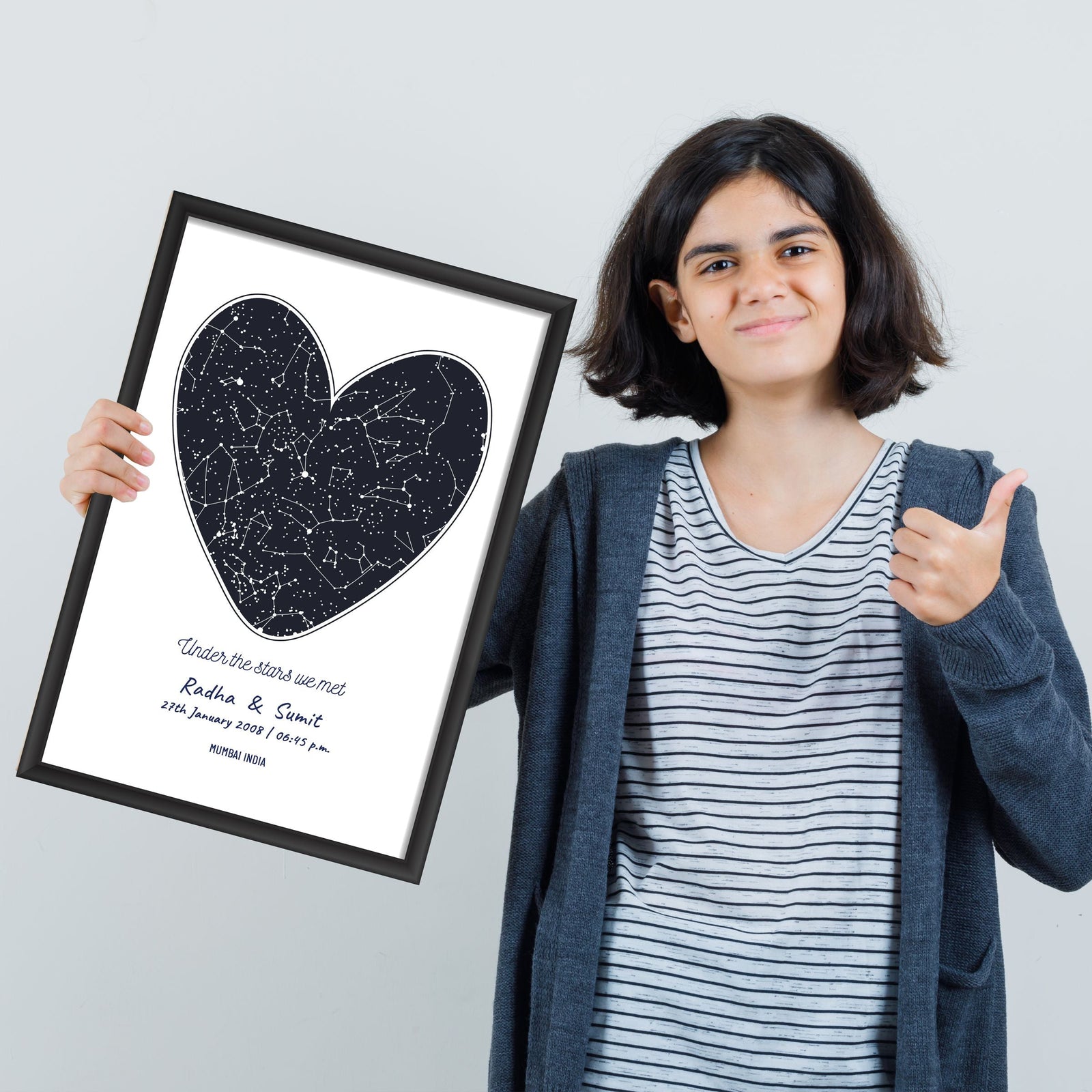 Couple Sky and Star Map Customised Frame - product image 3