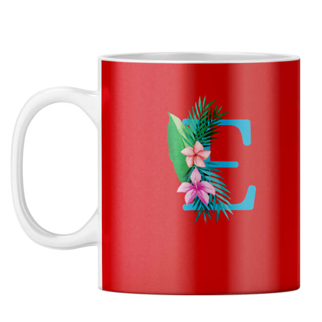 Flower Alphabet with Name Coffee Mug - product image 6