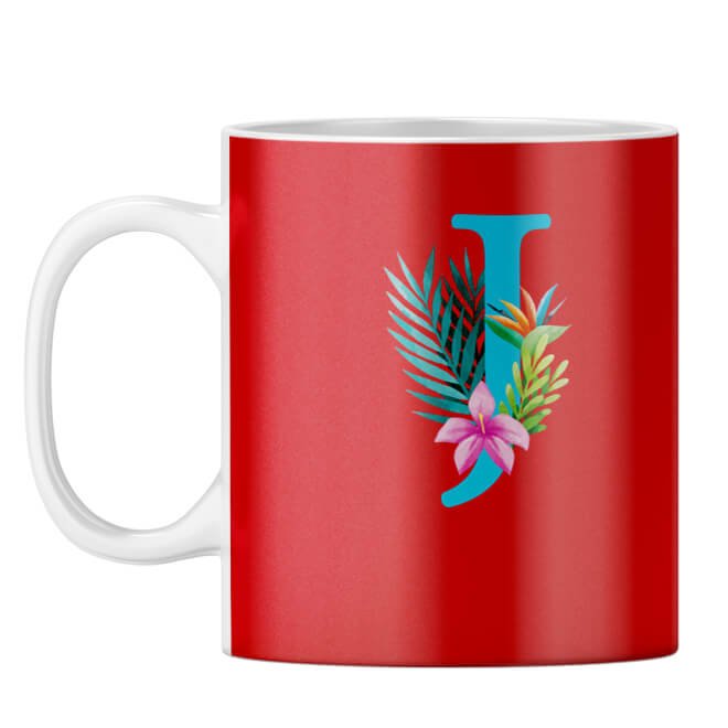 Flower Alphabet with Name Coffee Mug - product image 11