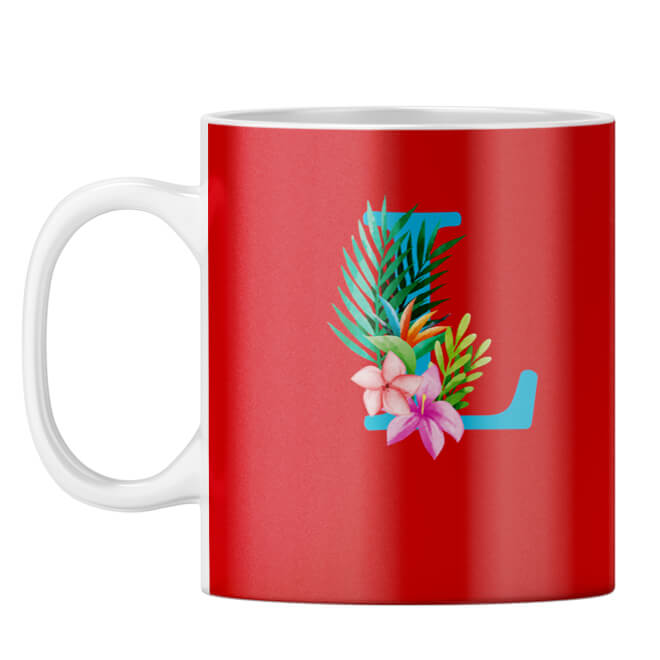 Flower Alphabet with Name Coffee Mug - product image 13