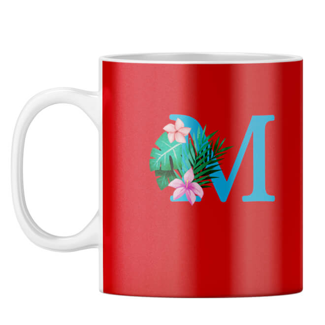Flower Alphabet with Name Coffee Mug - product image 14