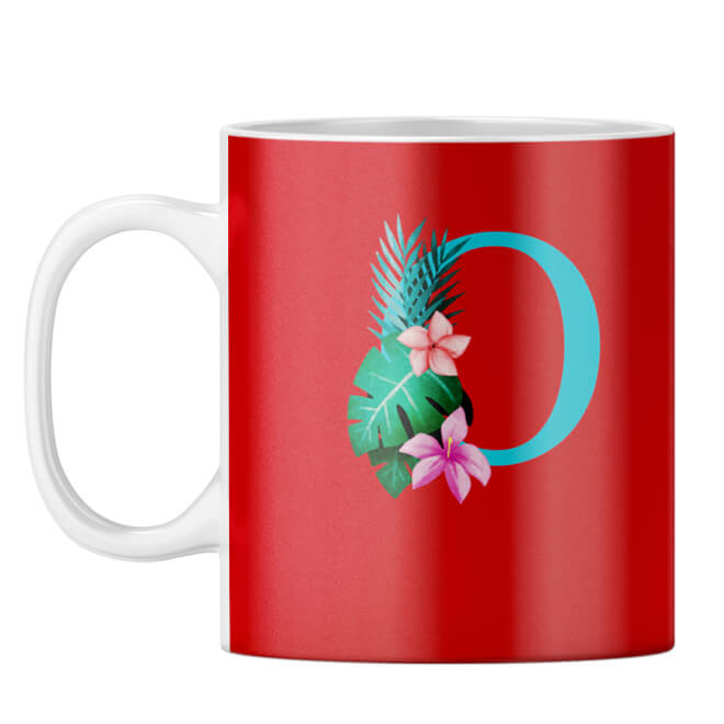 Flower Alphabet with Name Coffee Mug - product image 16