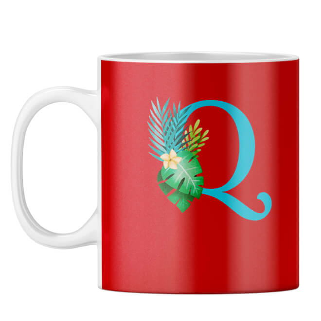 Flower Alphabet with Name Coffee Mug - product image 18