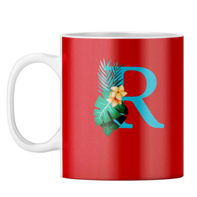 Flower Alphabet with Name Coffee Mug - product image 19