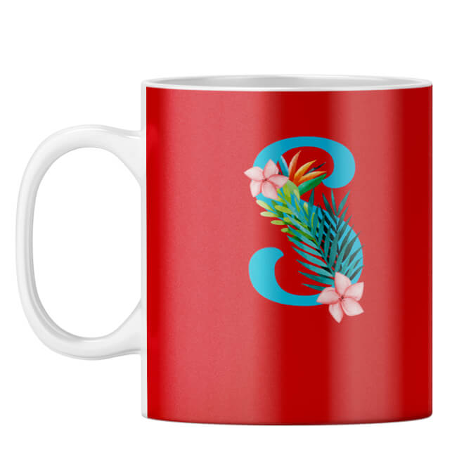 Flower Alphabet with Name Coffee Mug - product image 20