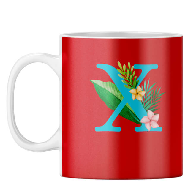 Flower Alphabet with Name Coffee Mug - product image 25