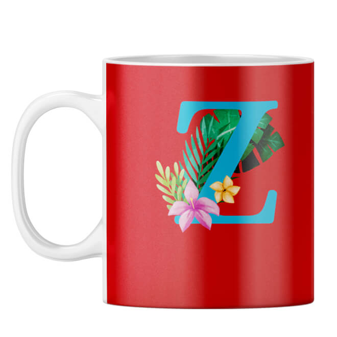 Flower Alphabet with Name Coffee Mug - product image 27