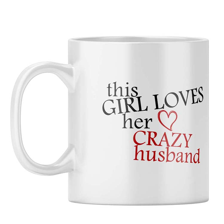 Girl Loves Her Husband Coffee Mug - corporate gift by YuBingo