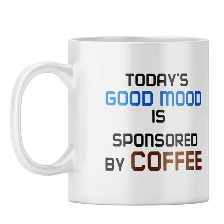 Good Mood with Coffee Coffee Mug - corporate gift by YuBingo