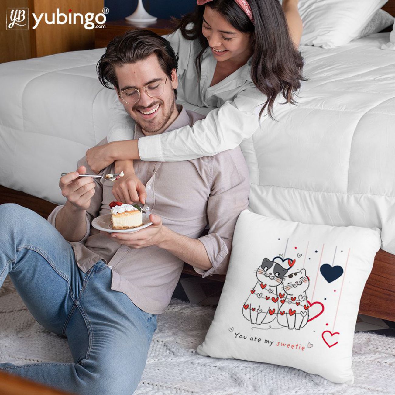 Hugs and Kisses Cushion, Coffee Mug with Coaster and Keychain - product image 2