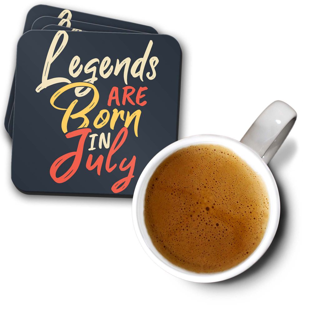 July Legends Coasters - corporate gift by YuBingo