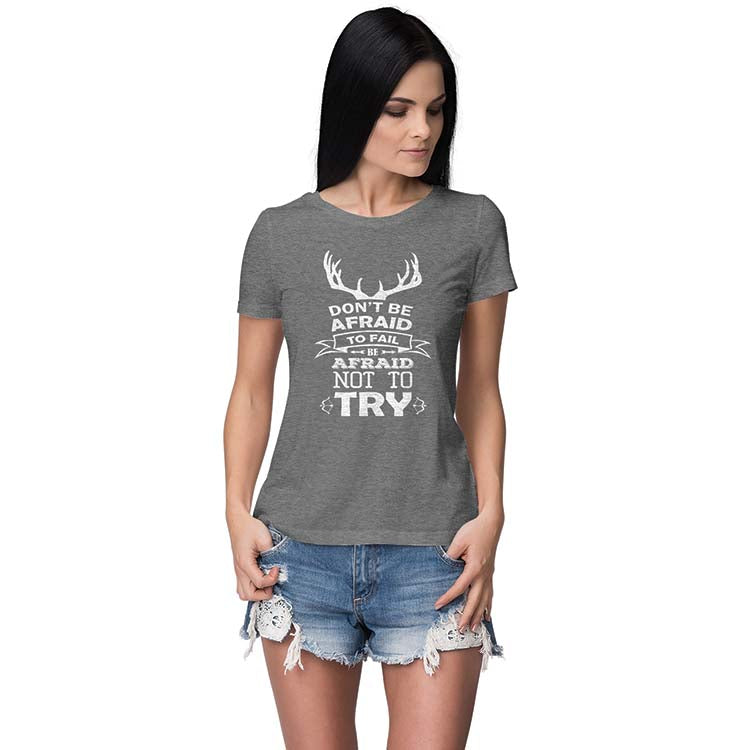 Keep Trying Women T-Shirt - corporate gift by YuBingo
