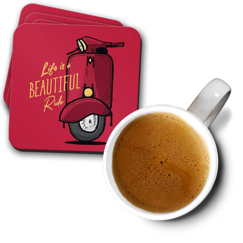 Life is Beautiful Ride Coasters - corporate gift by YuBingo