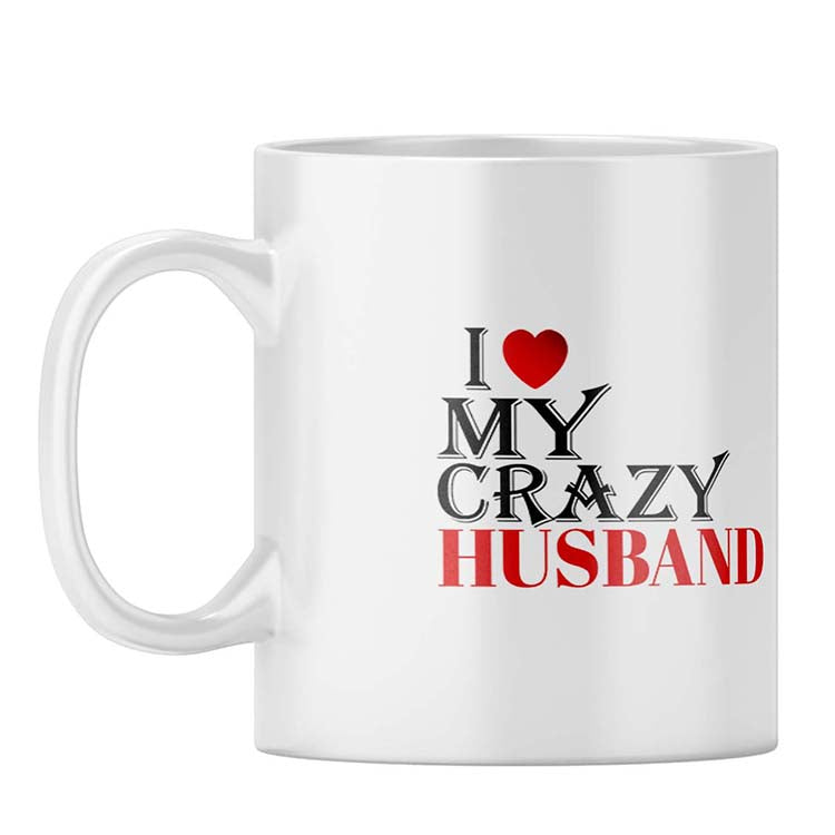 Love My Crazy Husband Coffee Mug - corporate gift by YuBingo