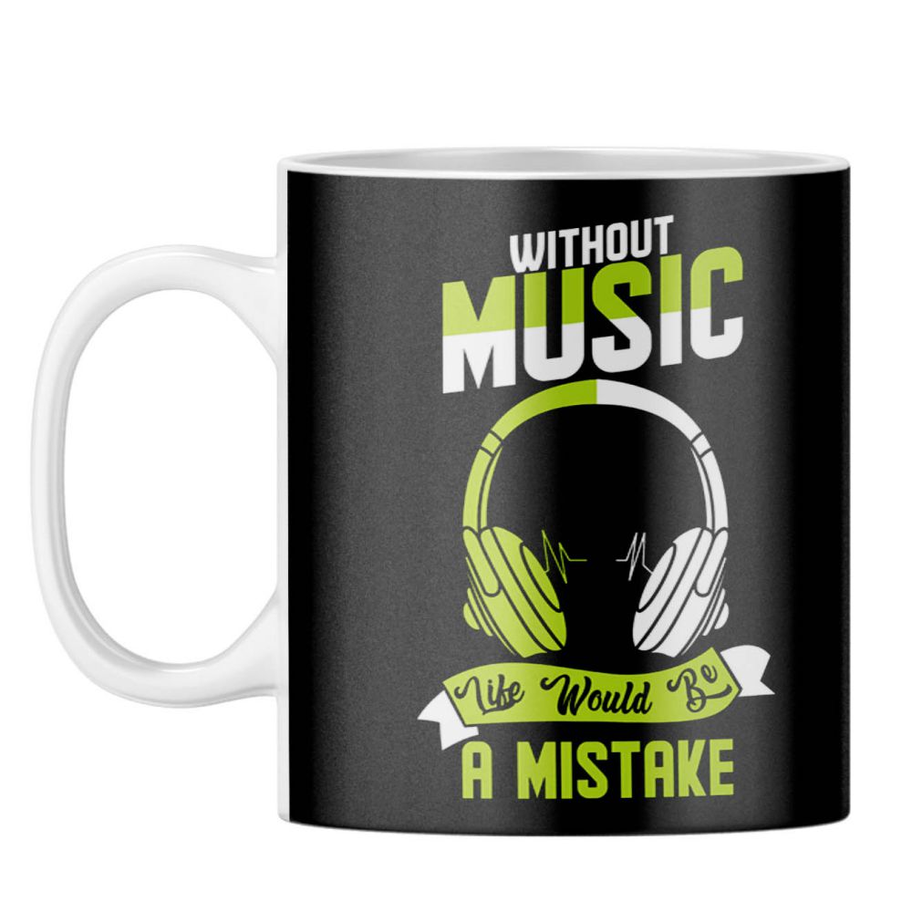 Mistake Without Music Coffee Mug - corporate gift by YuBingo