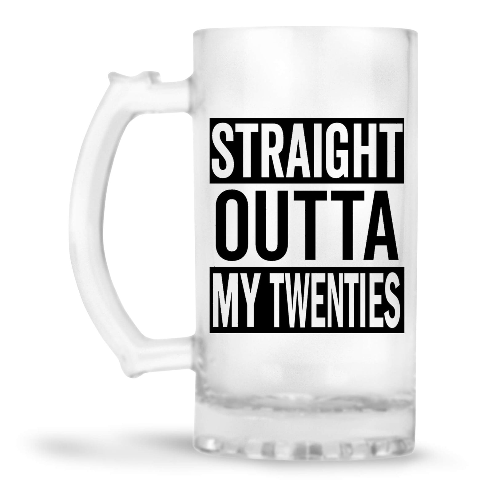 Straight Outta Twenties Beer Mug - corporate gift by YuBingo
