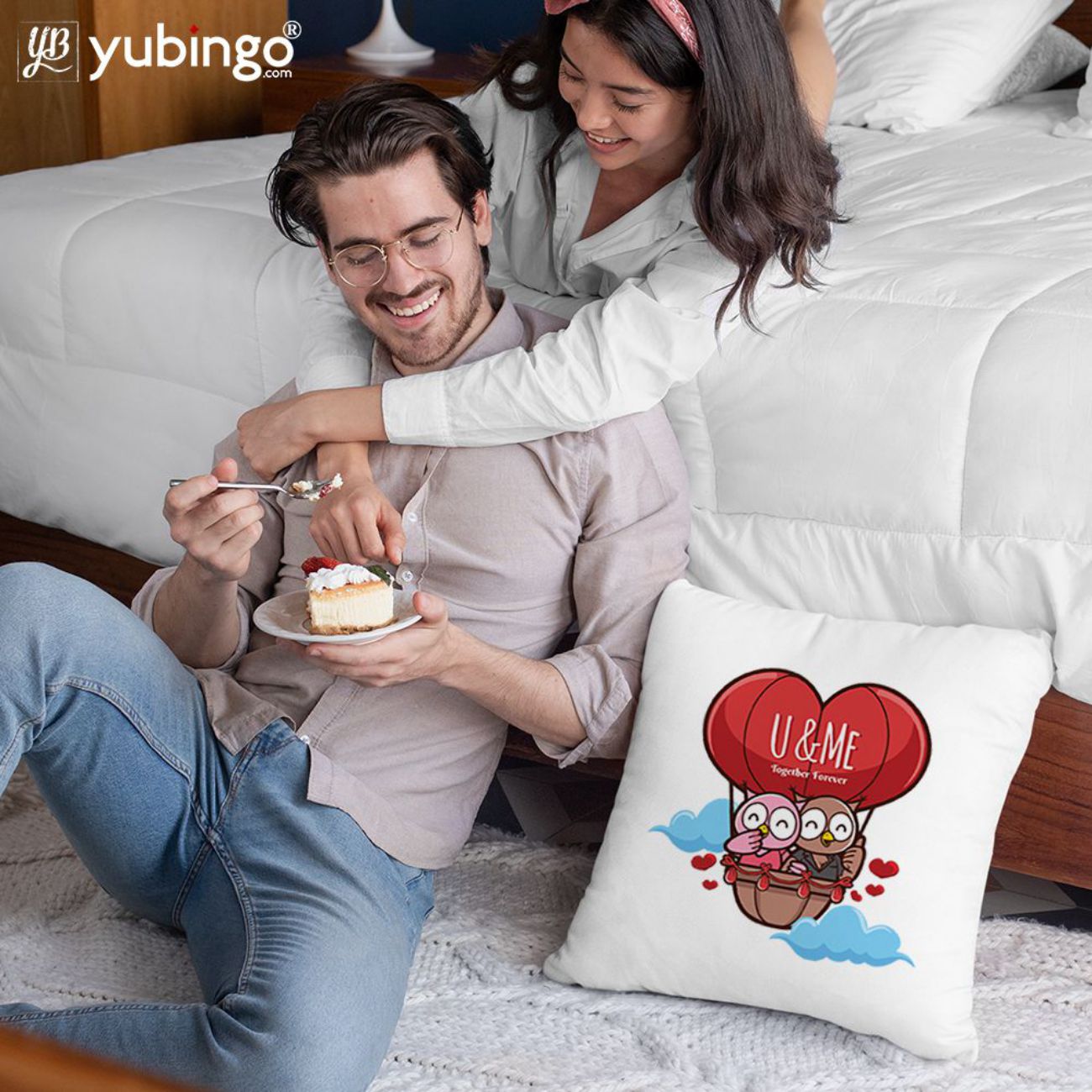 Together Forever Always Cushion, Coffee Mug with Coaster and Keychain - product image 2