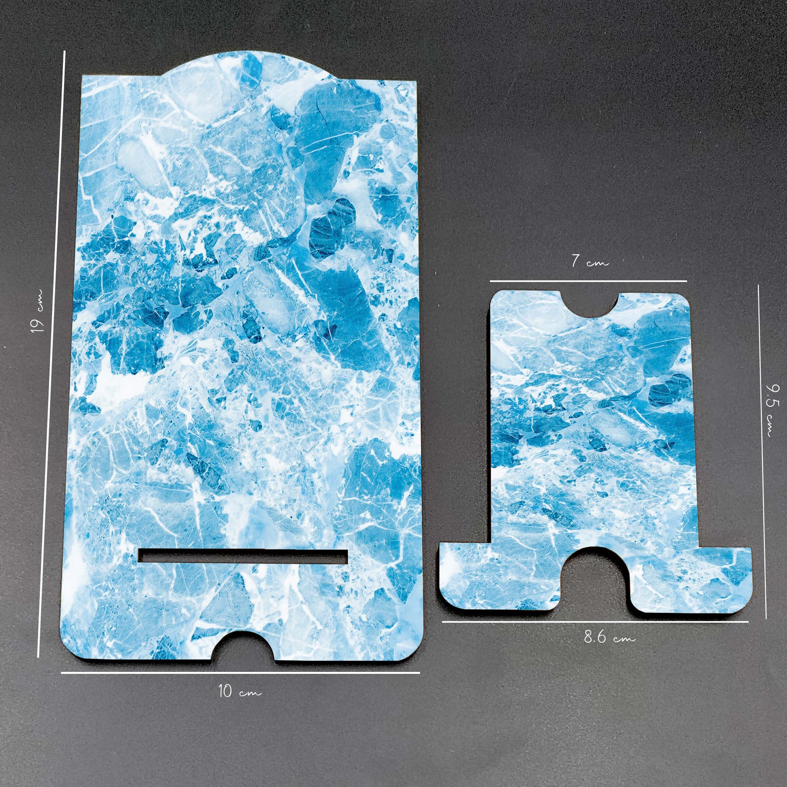 Watery Blue Marble Print Mobile Stand - product image 3
