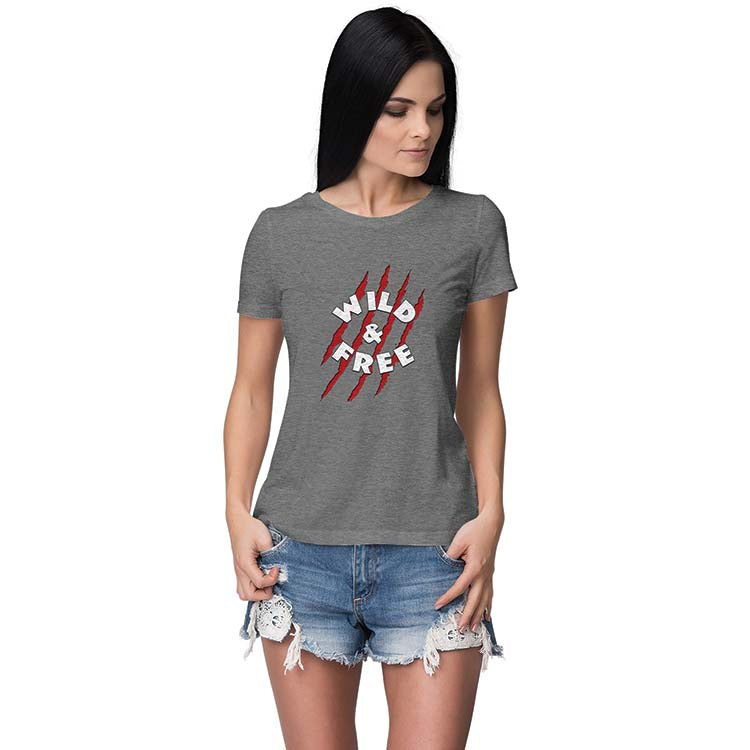 Wild and Free Women T-Shirt - corporate gift by YuBingo