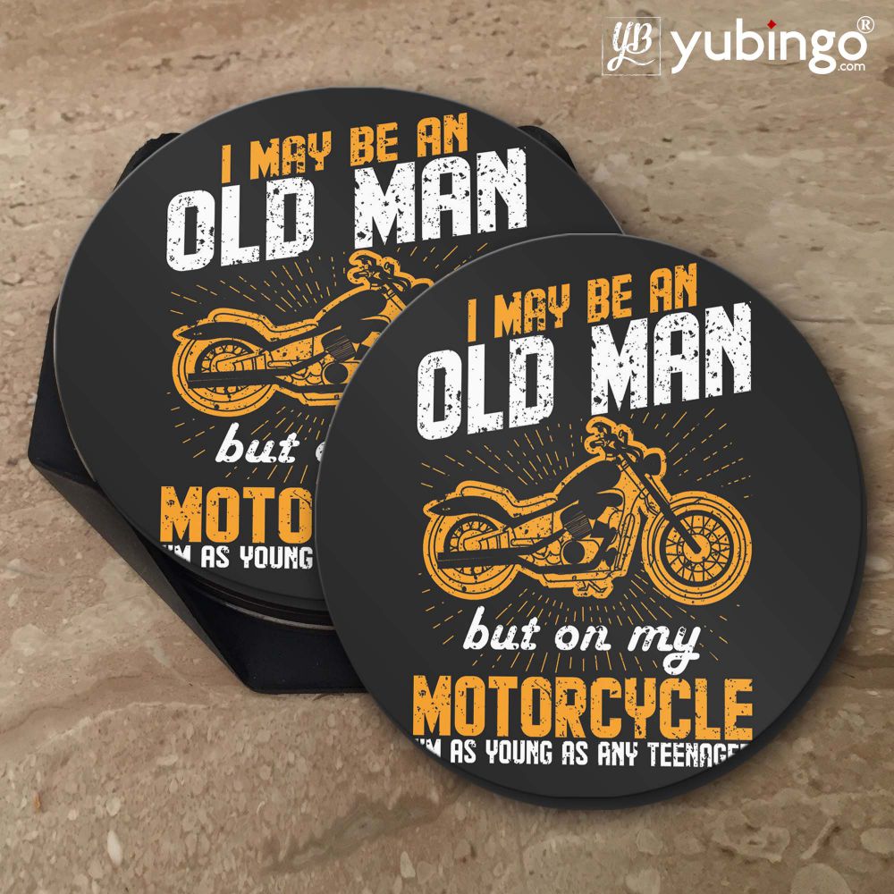 Young On Motorcycle Coasters - product image 5