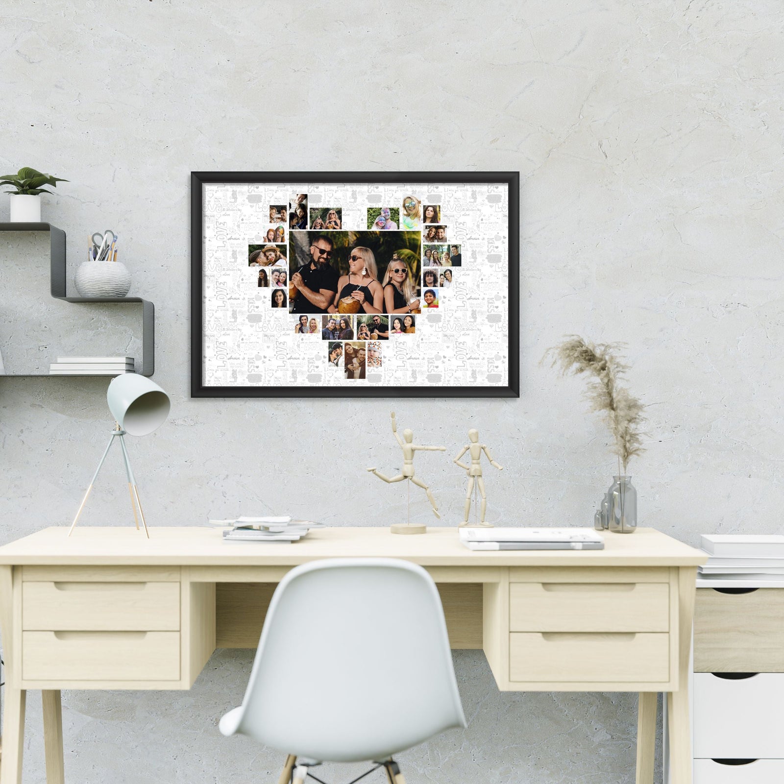 Heart Photo Collage Customised Frame - product image 3