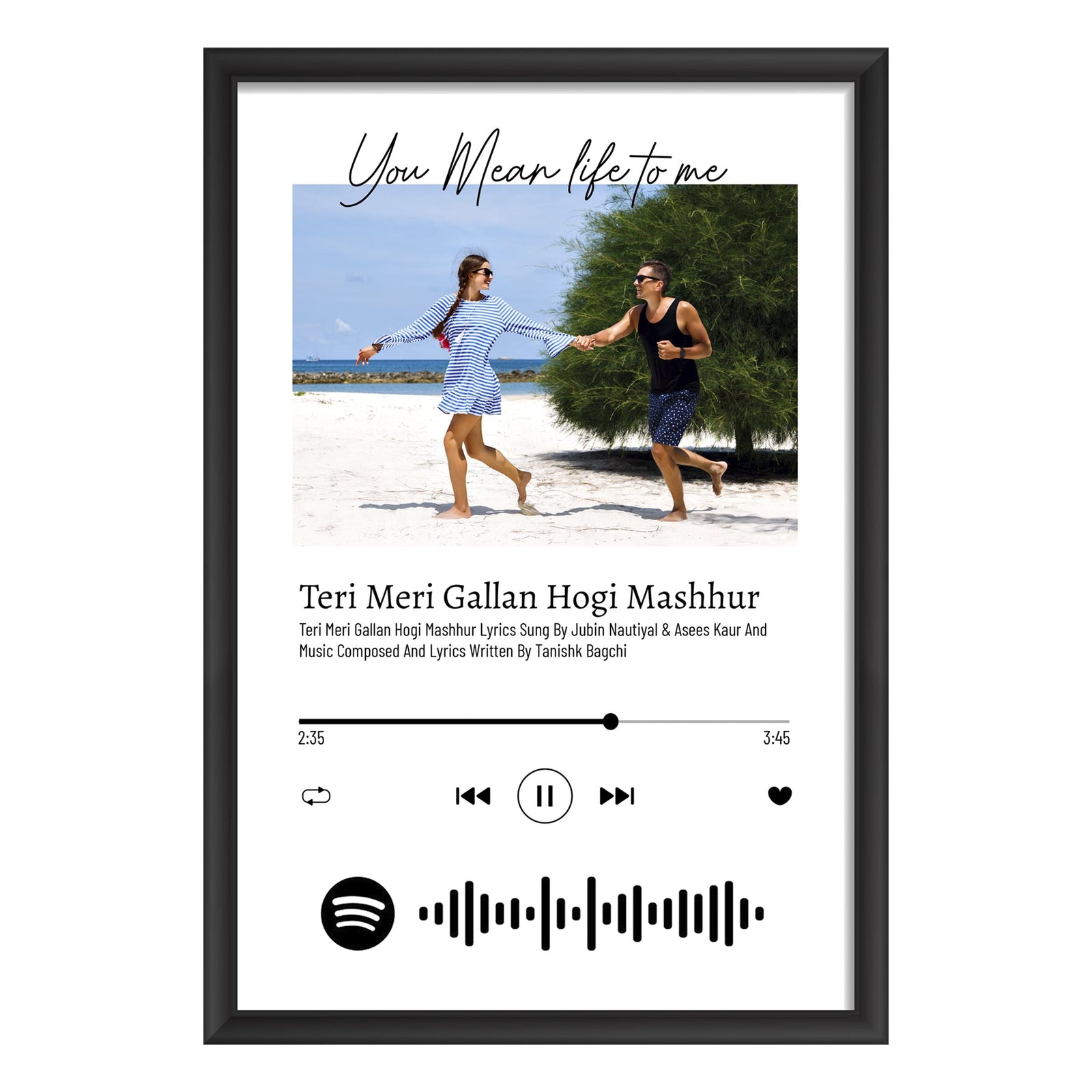 Spotify Scannable Song with Photo Customised Frame - product image 2