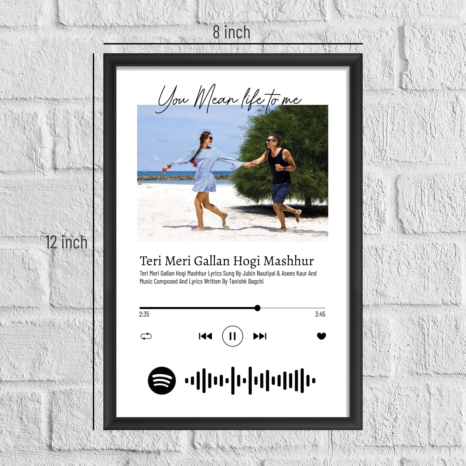 Spotify Scannable Song with Photo Customised Frame - product image 4