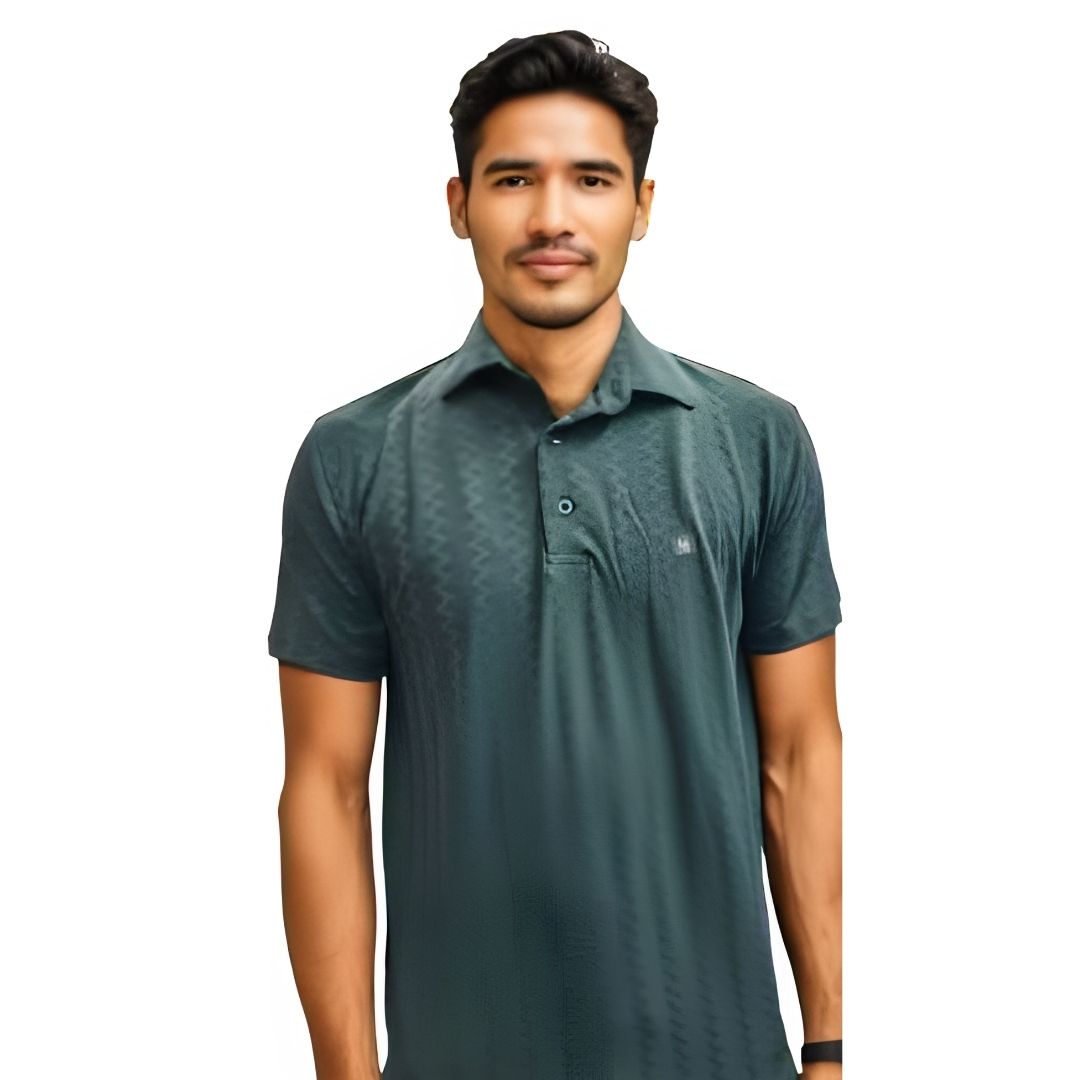 Nauticon Olive Saw Jacquard Polo T-Shirt (Unisex) - corporate gift by YuBingo