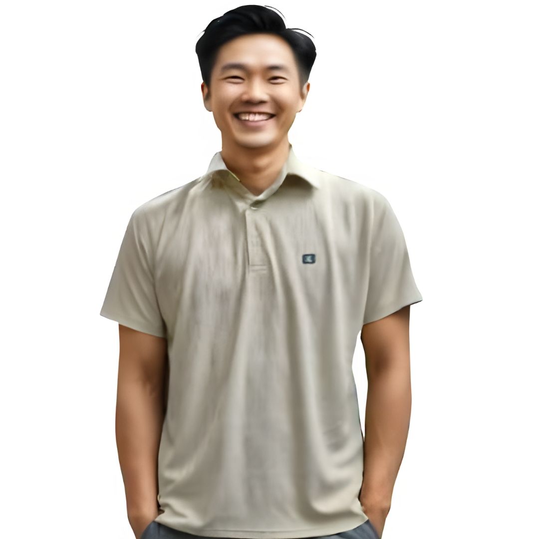 Nauticon Polo T-Shirt Unisex - Khaki Blade Jacquard - corporate gift by YuBingo