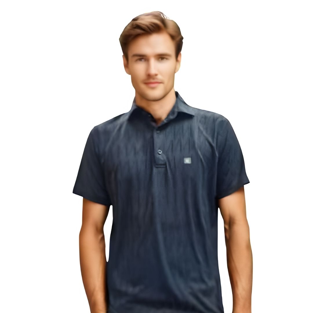 Nauticon Polo T-Shirt Unisex - Black Blade Jacquard - corporate gift by YuBingo