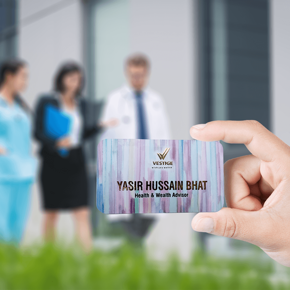 Premium Die Cut Visiting Card - Shape 2 - corporate gift by YuBingo