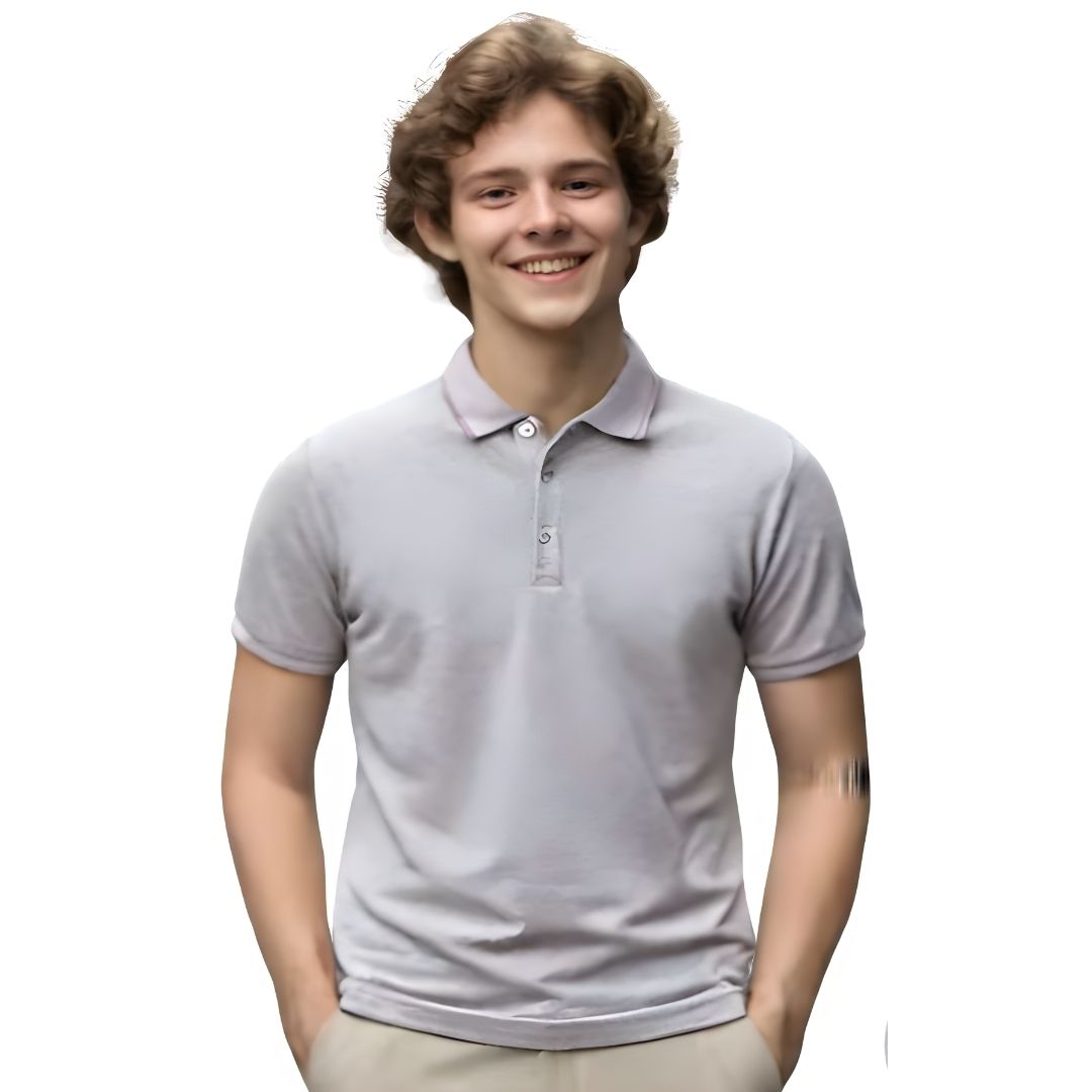 Nauticon Polo T-Shirt (Unisex, Mauve Melange) - corporate gift by YuBingo